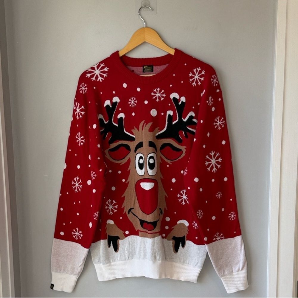 JAP XL Christmas Rudolf The Reindeer Sweater Jumper